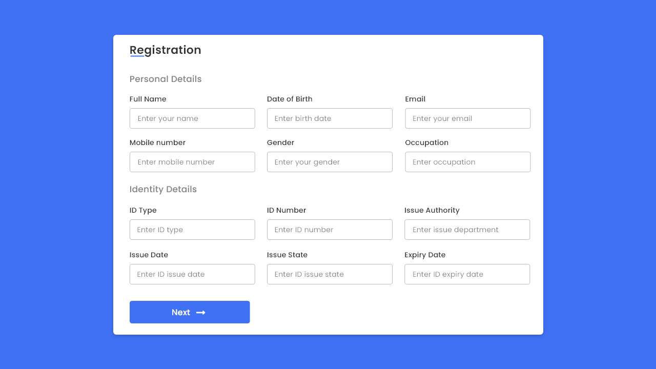 Responsive Registration Form In Html Css And Javascript With Source Code